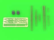 SM-350-117 SMS Viribus Unitis - masts, yards and other turned and resin parts set